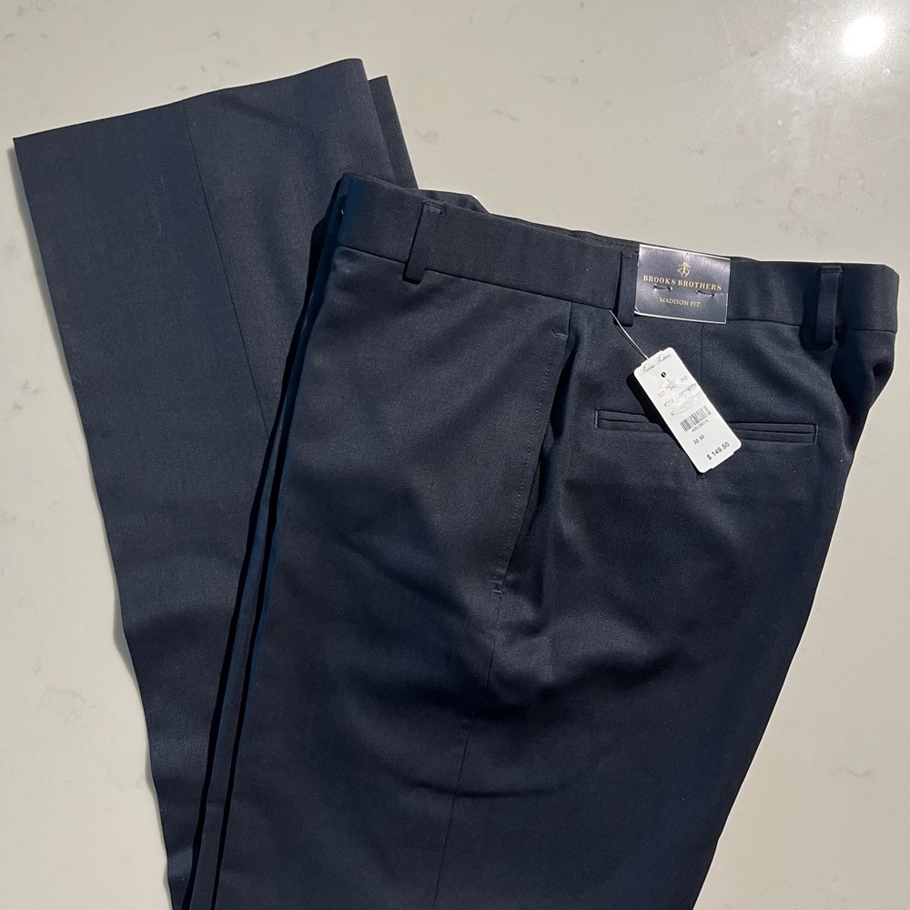 Brooks brothers Madison pants 32x30 NWT navy